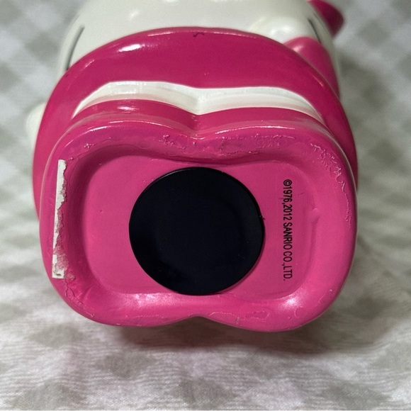 Sanrio PINK Hello Kitty CERAMIC Coin PIGGY Bank POLKA Dot Dress - Picture 6 of 8